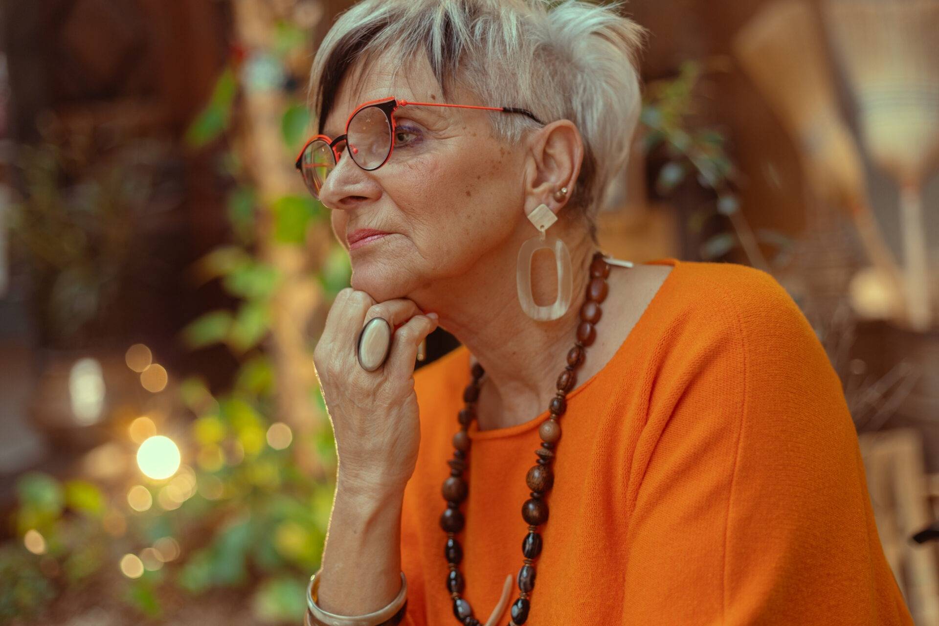 Boucles d'oreilles corne