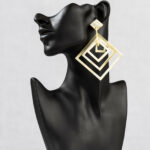 Boucles d'oreilles corne Makeba