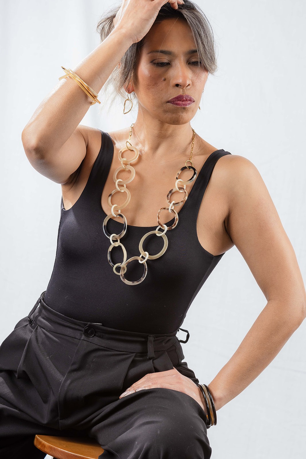 Boucles d'oreilles laiton OLA S