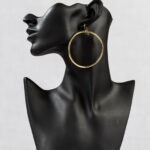 Boucles d'oreilles pendantes laiton OLA