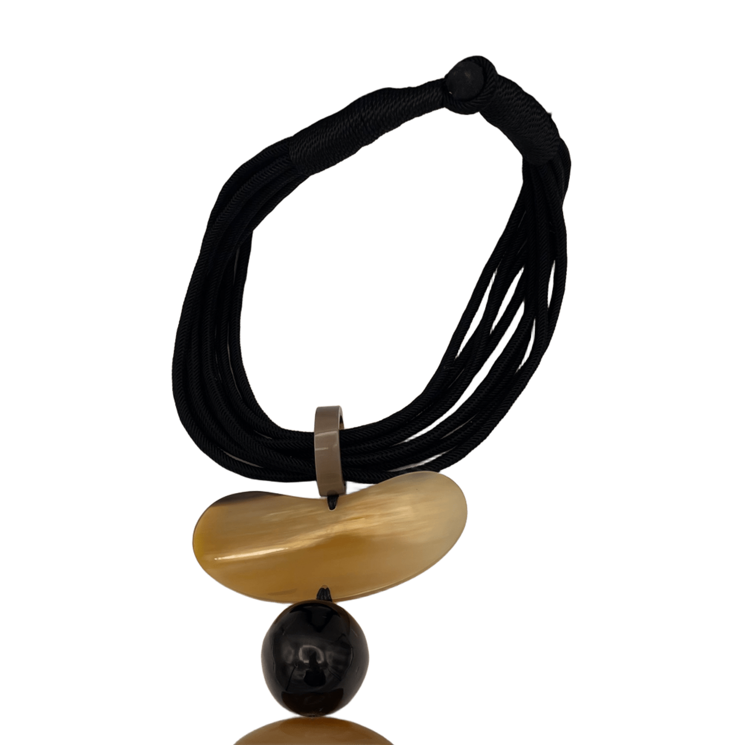 CAPOEIRA collier cordon noir – Image 2