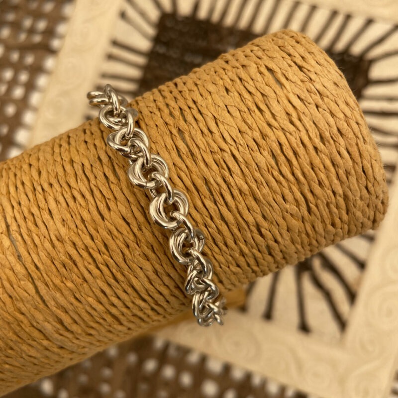 Gourmette maille argent