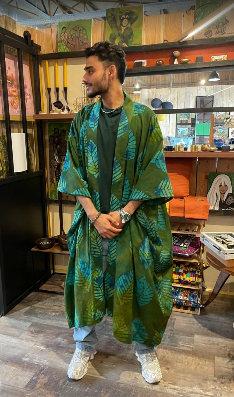 KIMONO - taille unique - unisexe - vert