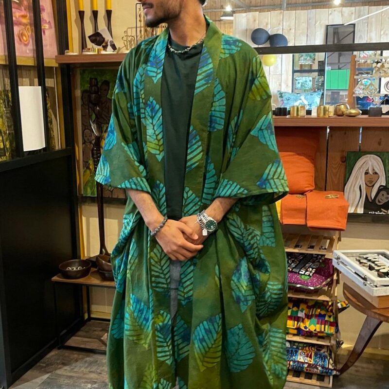 KIMONO - taille unique - unisexe - vert