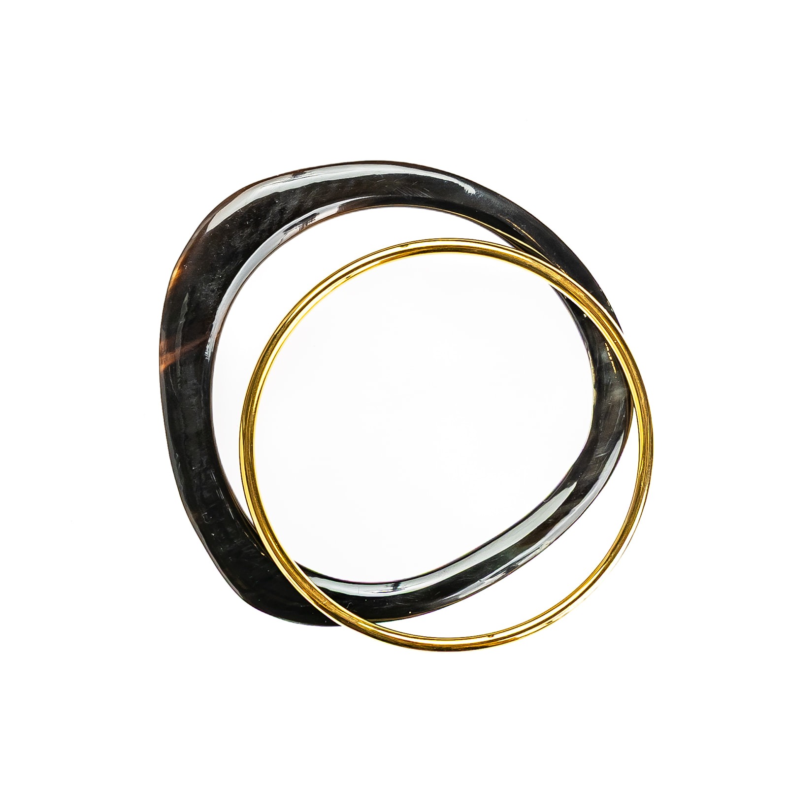 Set de 2 Joncs corne triangle acier duo astra