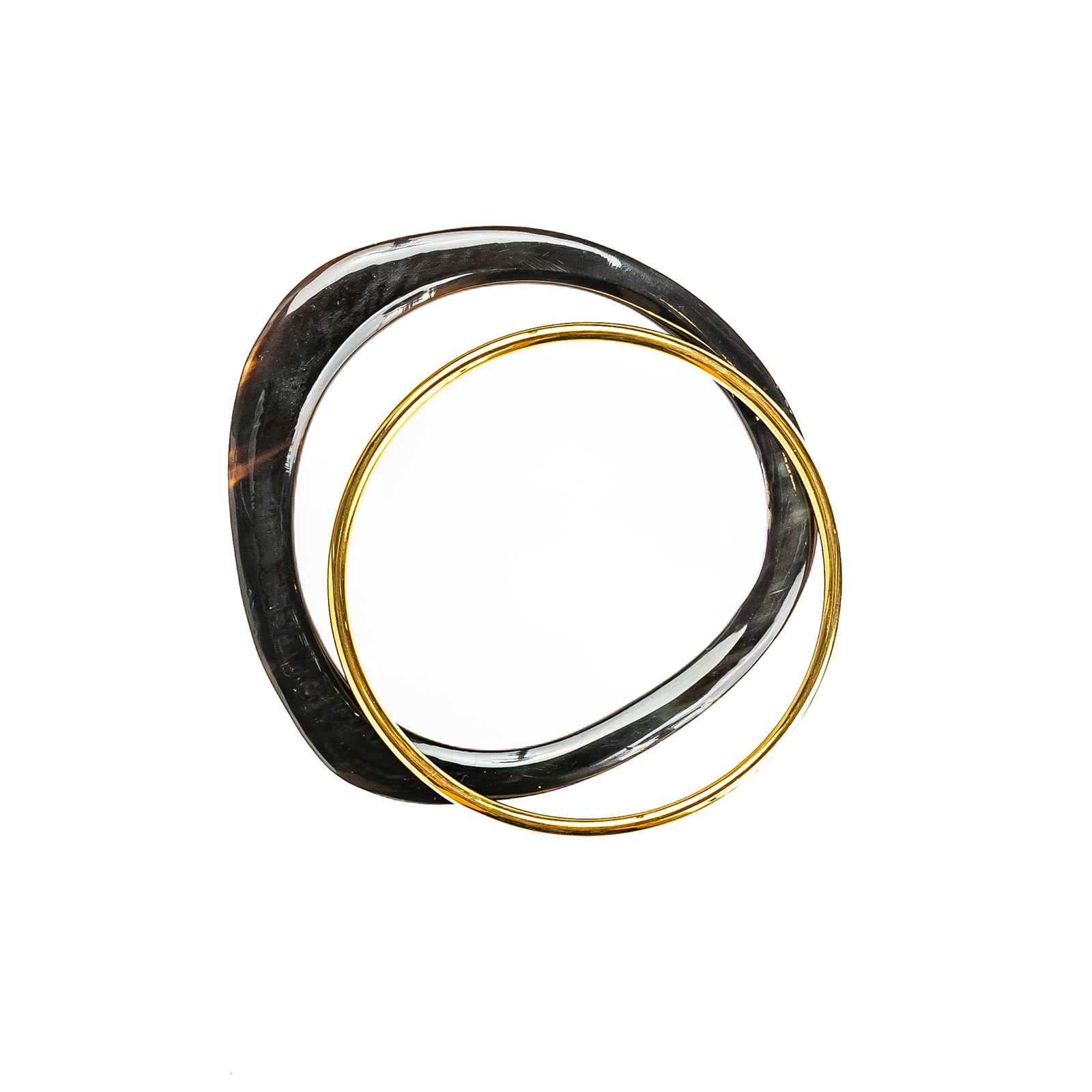 Set de 2 Joncs corne triangle acier duo astra