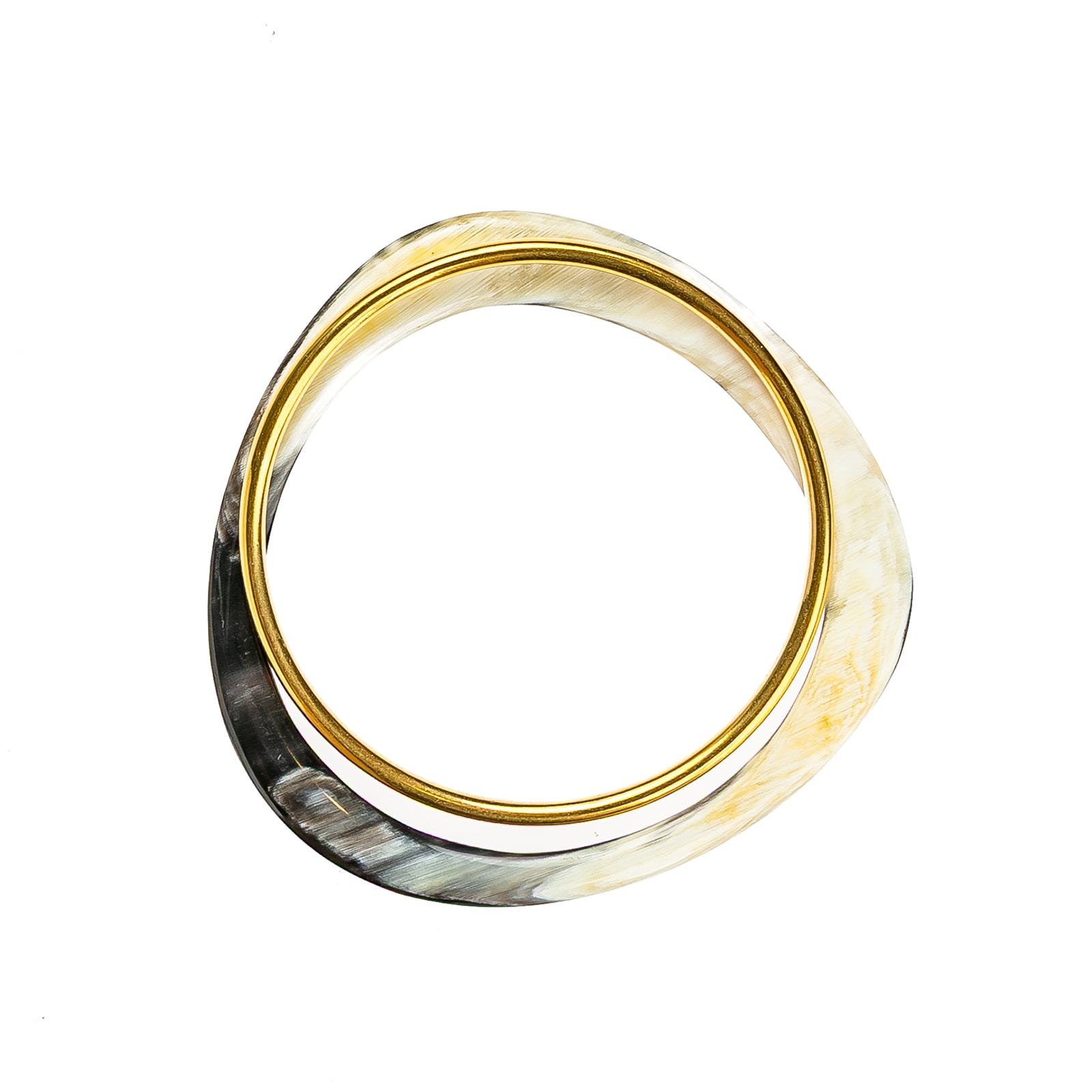 Set de 2 Joncs corne triangle acier duo astra