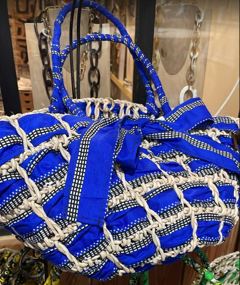 Sac PAGNÉWAX - bleu / frise noir et blanc – Image 5