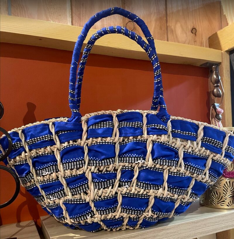 Sac PAGNÉWAX - bleu / frise noir et blanc – Image 4